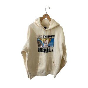 100 Theives Men's Dragon Ball Z Gohan Hoodie Bone Collar - Large